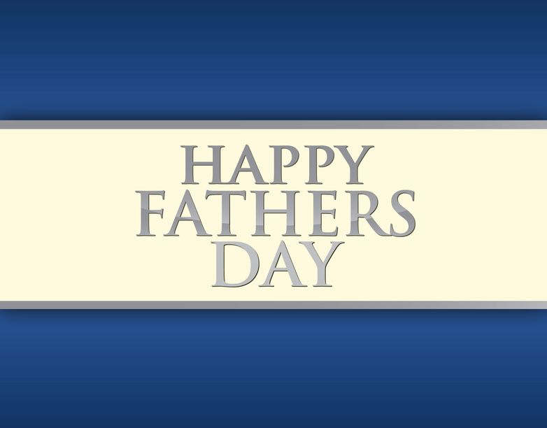 Happy fathers day card illustration design